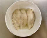 ささみと野菜のマヨ粒マスタード和え作り方1写真