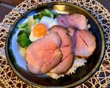 焼豚＆炒め煮チンゲンサイ丼作り方4写真