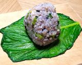 【11月】しまなー（からし菜）のおにぎり作り方8写真