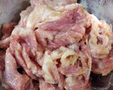 味噌漬け豚肉ののアーリオオーリオパスタ作り方1写真