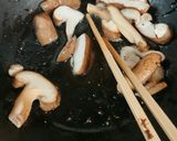 菜の花と生椎茸の山椒醤油パスタ作り方6写真