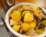 ＊簡単☆旬のズッキーニで鶏肉じゃが＊作り方4写真