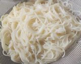 明太子と大葉のクリームそうめん作り方2写真