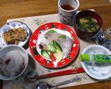 地元産のイサキのお造りにカットミニトマト作り方7写真