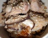 鶏もも肉と椎茸のやさしい生姜おこわ作り方7写真