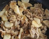 シャキほく♡豚肉と長芋のごま味噌炒め作り方4写真