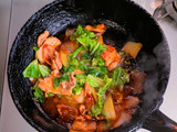 白菜と豚バラ肉のオイスターソース炒め