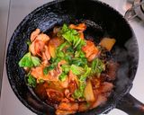 白菜と豚バラ肉のオイスターソース炒め作り方8写真