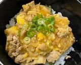 【簡単ヘルシー】厚揚げと鶏挽肉の親子丼作り方6写真