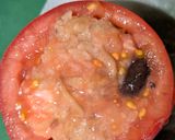 鶏もも生姜おこわのトマトファルシ作り方3写真