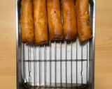 超簡単☆ハンバーグ風春巻き♪♪作り方3写真