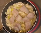 たらと白菜の豆乳だしスープ作り方4写真