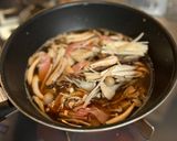 市販の1人鍋の素で！ズボラなスープパスタ作り方5写真