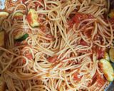 ズッキーニとツナのトマトパスタ作り方5写真