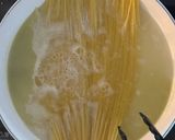 こんぶ茶で簡単！梅と大葉のワンパンパスタ作り方3写真