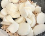 かぶと鶏ひき肉のオイスター炒め作り方3写真