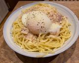 息子絶賛　温泉卵のカルボナーラ作り方4写真