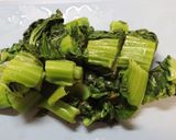 フライパンで豚肉と高菜と高野豆腐の炒め煮作り方2写真