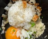 【簡単レンジ】パラパラ卵の少量チャーハン作り方1写真