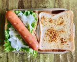 BIGポークフランクのホットサンド作り方2写真