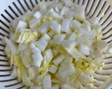 白菜の茎とえびとセロリのスープ♪作り方2写真