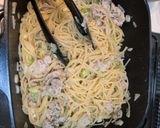 【ワンパン】絶品ネギ塩レモンパスタ作り方5写真