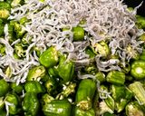 ししとうとジャコの煮物作り方1写真