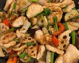 鶏むね肉と野菜の中華風炒め★作り方11写真