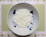 簡単昼食！お節の残り卵松前漬けとろろご飯作り方3写真