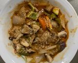 洋風シーフードおこわ味根菜茄子甘酢酢豚作り方15写真
