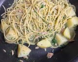 ツナとじゃがいものジュノベーゼ風パスタ作り方8写真