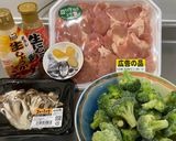 鷄手羽トロ肉とブロッコリーのソテー作り方1写真