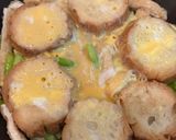お麩アスパラと油揚げのヘルシー卵とじ丼作り方3写真