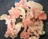 簡単！豚肉とブロッコリーのガリバタ醤油作り方1写真