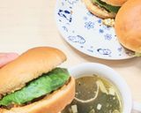 サバ缶のフィッシュバーガー&スープ作り方26写真