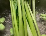 そら豆と小松菜の青海苔和え作り方1写真