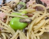 簡単　そら豆とベーコンパスタ作り方17写真