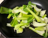 チンゲン菜のオイスター炒め作り方3写真