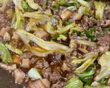 キャベツとひき肉のピリ辛あんかけ作り方4写真