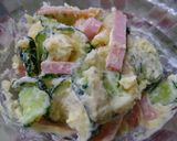 キュウリとズッキーニのポテトサラダ作り方4写真