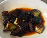 揚げ焼き茄子のからし酢醤油和え作り方5写真