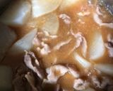 カブと豚肉の煮つけ（味噌味)作り方8写真