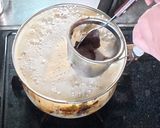 豆腐となめこのお味噌汁（赤だし）作り方3写真