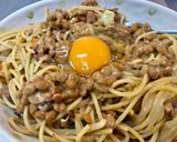 さば味噌缶と納豆の和風パスタ作り方6写真