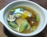 山菜イタドリのサシボのお味噌汁作り方9写真