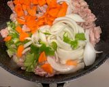 鶏せせり肉で作る肉野菜炒め作り方3写真