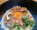 ひっぱらないから簡単！？鯖缶納豆うどん♫作り方4写真