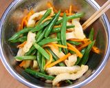 いんげんと油揚げのごま味噌バター和え🥰作り方4写真
