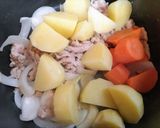 今日の夕飯簡単じゃがいも豚こま塩肉じゃが作り方8写真
