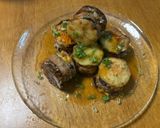 肉汁ジュワ！サクサク絶品ナスの餡かけ挟み焼き作り方11写真